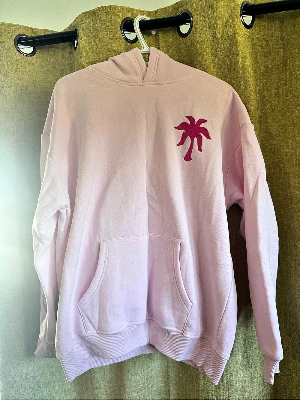 NEW Pink Palm Puff - Hawaii Hibiscus Hoodie Pink Pullover (M/XS)